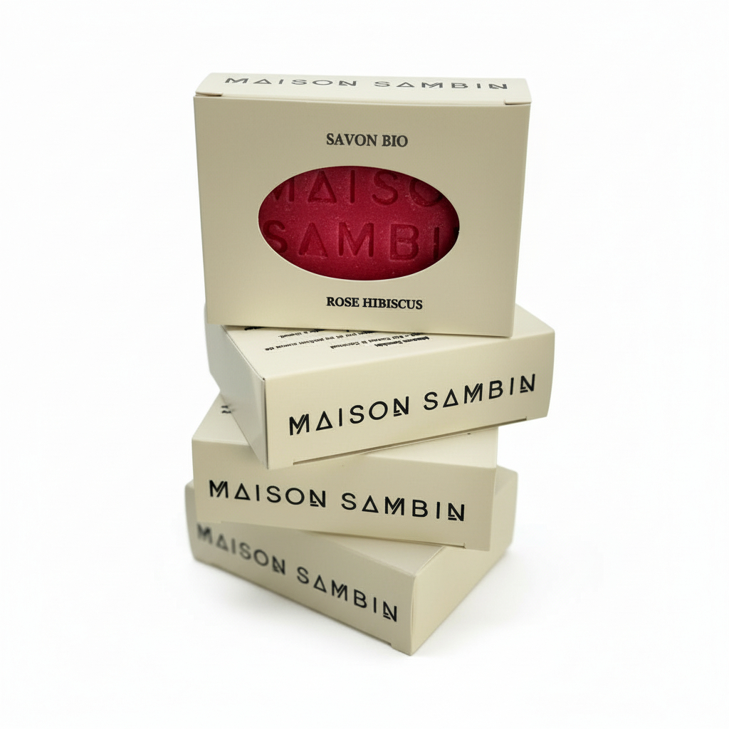 Rose Hibiscus – Savon artisanal rafraîchissant | Maison Sambin